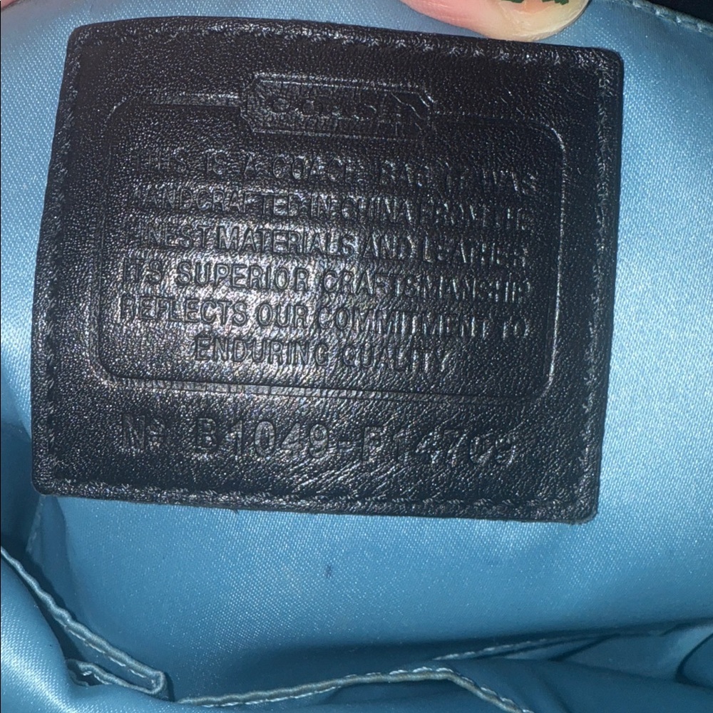 Coach Zoe Signature Hobo shoulder bag in black and grey canvas - Picture 2 of 4